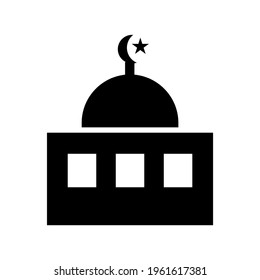 mosque icon or logo isolated sign symbol vector illustration - high quality black style vector icons

