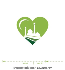 mosque icon logo template
