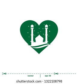 mosque icon logo template