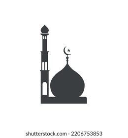 Mosque Icon Minimalist Design Islamic Mosque Stock Vector (Royalty Free ...