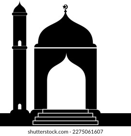 icono de mezquita con monumento
