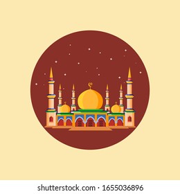 Mosque icon for Muslims to pray to God