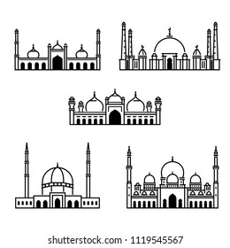 Moschee-Symbol, Konturstil