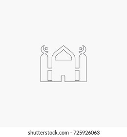 Mosque icon place for pray