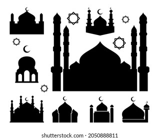 Mosque Icon, place of worship, Vector Illustration