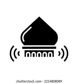 Mosque icon.  Prayer call sign. vector illustration