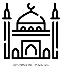Mosque Icon Ramadan, for infographic, web, app, etc