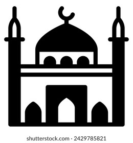 Mosque Icon Ramadan, for infographic, web, app, etc