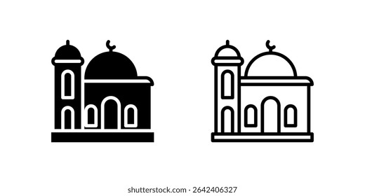Ícone da mesquita representando o local de adoração e oração da comunidade.