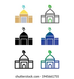 Moschee-Symbol-Set, eps10