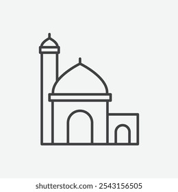 Mosque icon set. vector illustration.