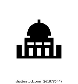 ícone de mesquita design simples, ícone de islã, ícone de religião