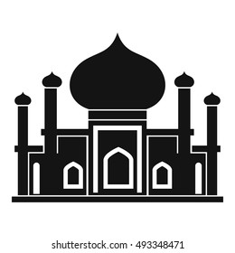 Mosque icon in simple style on a white background vector illustration