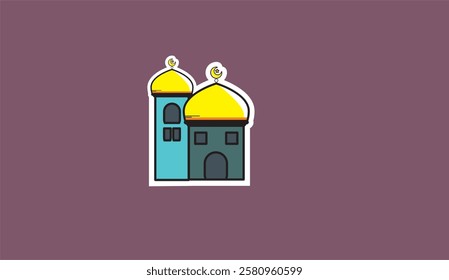 Mosque icon is suitable for the Ramadhan theme