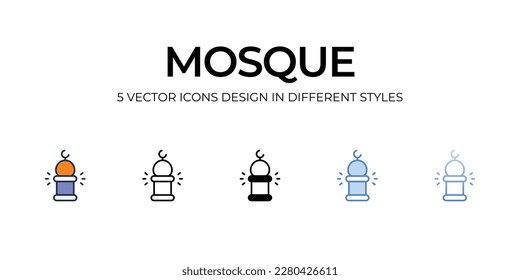 Mosque icon. Suitable for Web Page, Mobile App, UI, UX and GUI design.