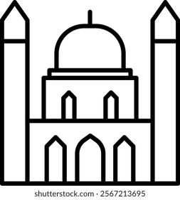 Mosque Icon Symbol Art Sign