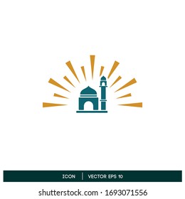símbolo de mezquita elemento de diseño vectorial eps 10