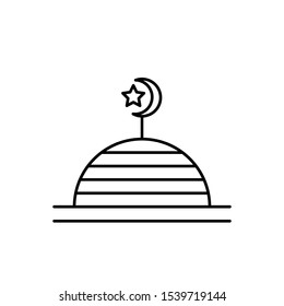 mosque icon, symbol design template