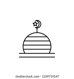 mosque icon, symbol design template