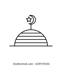 mosque icon, symbol design template