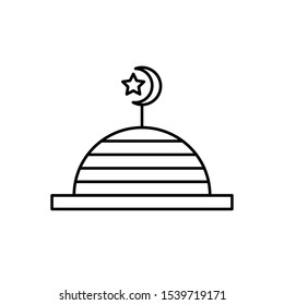mosque icon, symbol design template