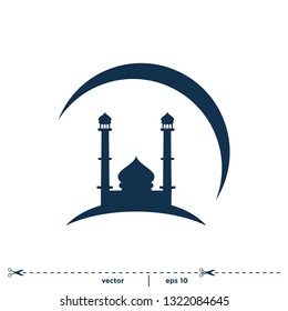 mosque Icon Symbol Logo Template