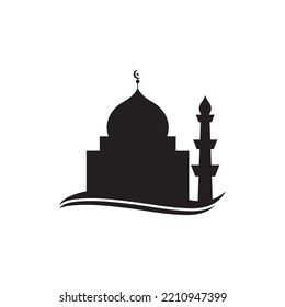 Mosque icon and symbol vector template