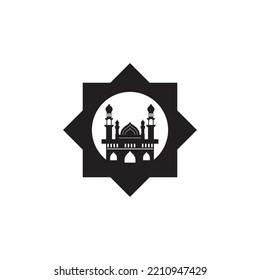Mosque icon and symbol vector template