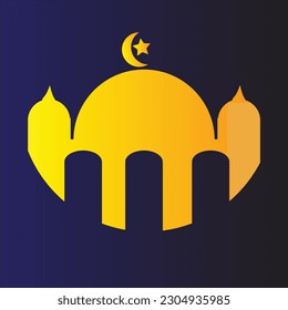 mosque icon that is suitable for use for logos and web designs