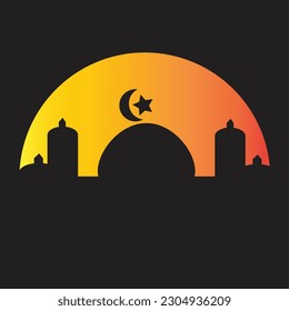 mosque icon that is suitable for use for logos and web designs