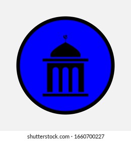 mosque icon with the theme of Ramadan