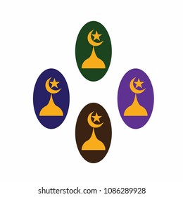 Mosque icon vector
