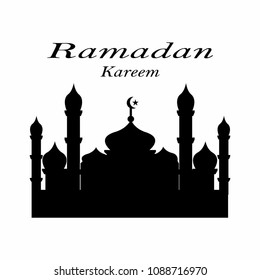Mosque icon vector 