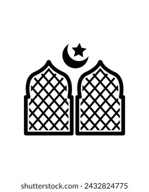 icono de la mezquita, vector mejor icono plano.