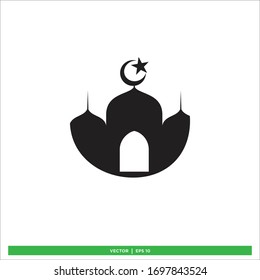 ilustración de diseño vectorial de icono de mezquita