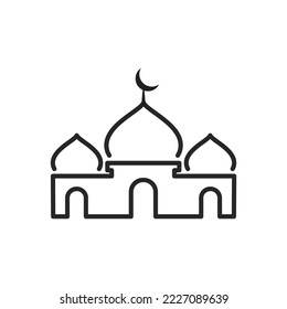 mosque icon vector design illustration