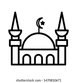 Mosque icon vector design template