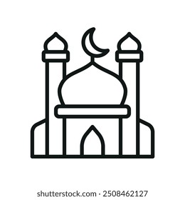 Icono de la mezquita Plantillas de diseño de Vector gráfico de concepto simple y moderno