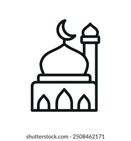 ícone de mesquita modelos de design vetorial conceito simples e moderno gráfico
