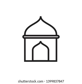 Mosque icon vector flat style