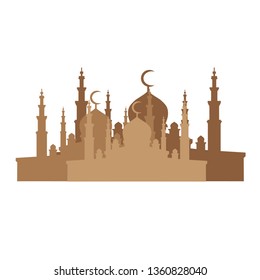 Mosque Icon Vector Illustration