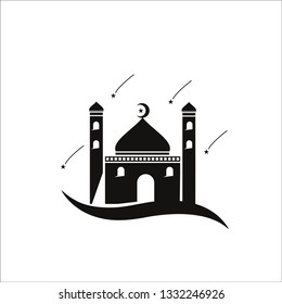 Mosque icon vector Illustration design template - Vector 
