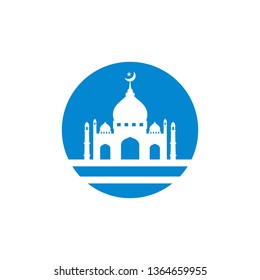 Mosque icon vector Illustration design template
