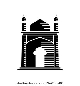 Mosque icon vector Illustration design template