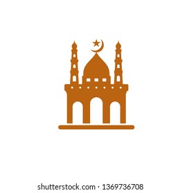Mosque icon vector Illustration design template