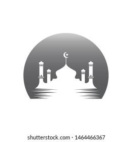 Mosque icon vector Illustration design template