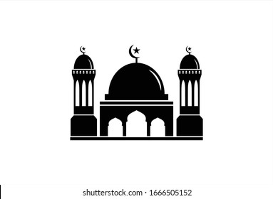 Mosque icon vector Illustration design template