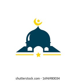 Mosque icon vector Illustration design template