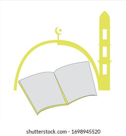 Icono de mezquita vector plantilla de diseño de ilustración