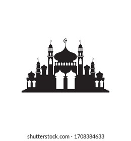 Icono de mezquita vector plantilla de diseño de ilustración